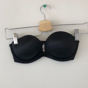 Black strapless Victoria secret bra